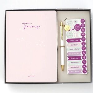 NEW Gartner Studios Taurus Astrology Casebound Flex Journal Set
